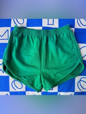 Women's The Blank Lab, Green Athletic Shorts